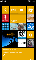 The new Start sceen in Windows Phone 8 is even more flexible, with more theme colors and three sizes of Live Tiles.