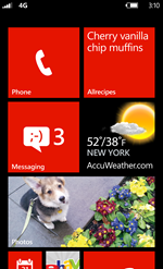 The new Start sceen in Windows Phone 8 is even more flexible, with more theme colors and three sizes of Live Tiles.