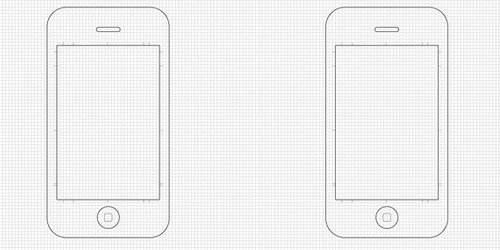 iPhone Application Sketch Template