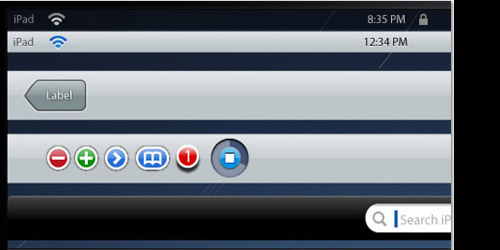 iPad Vector GUI Elements