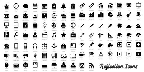 200+ Exclusive Free Icons: “Reflection