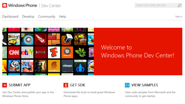 微软升级Windows Phone开发者中心